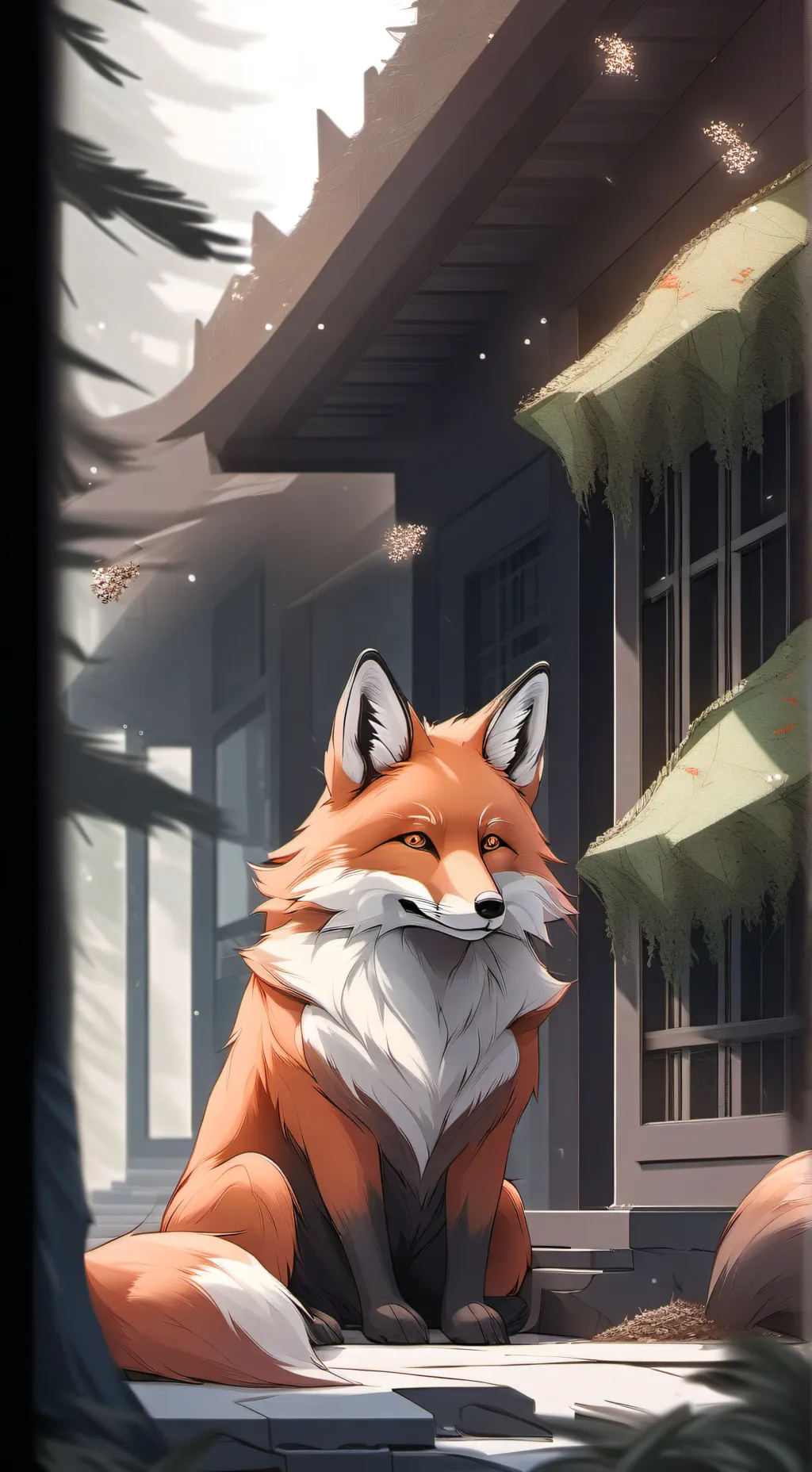 ai character: DW OC red background