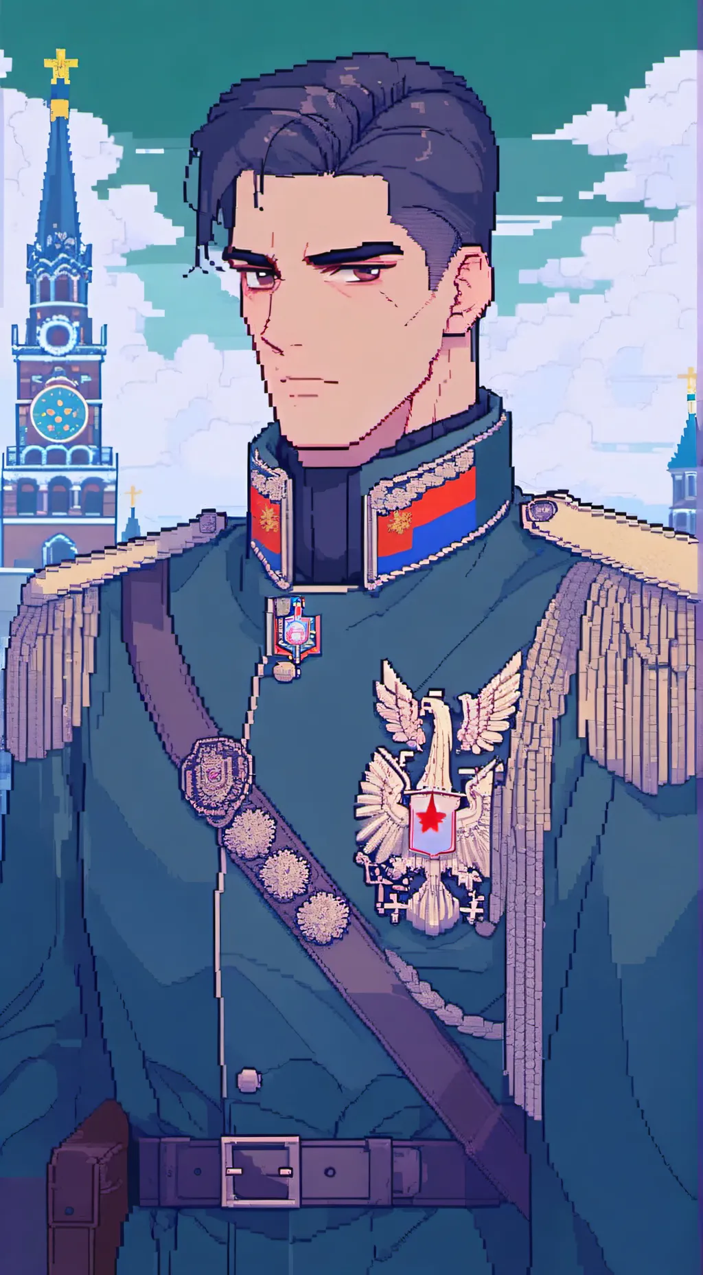ai character: Mikhail kristoff  background