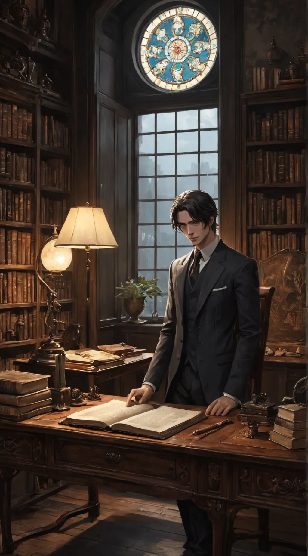 ai character: Lucien background