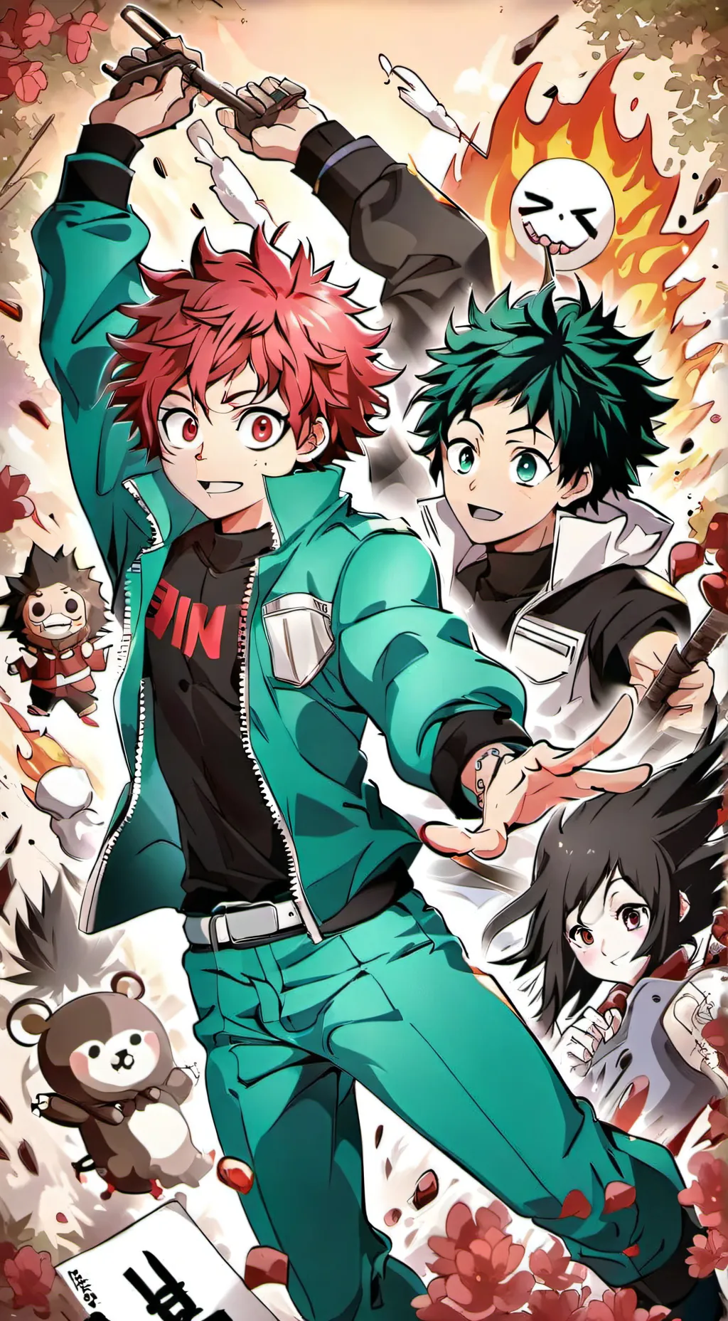 ai character: mha y kny background