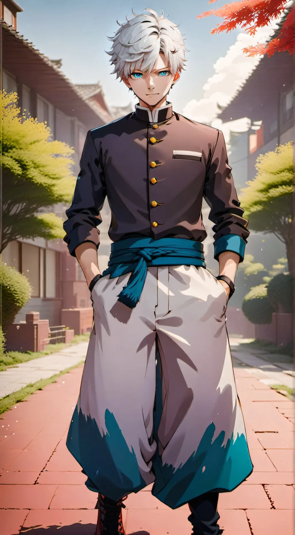 ai character: Satoru Gojo (teen) background