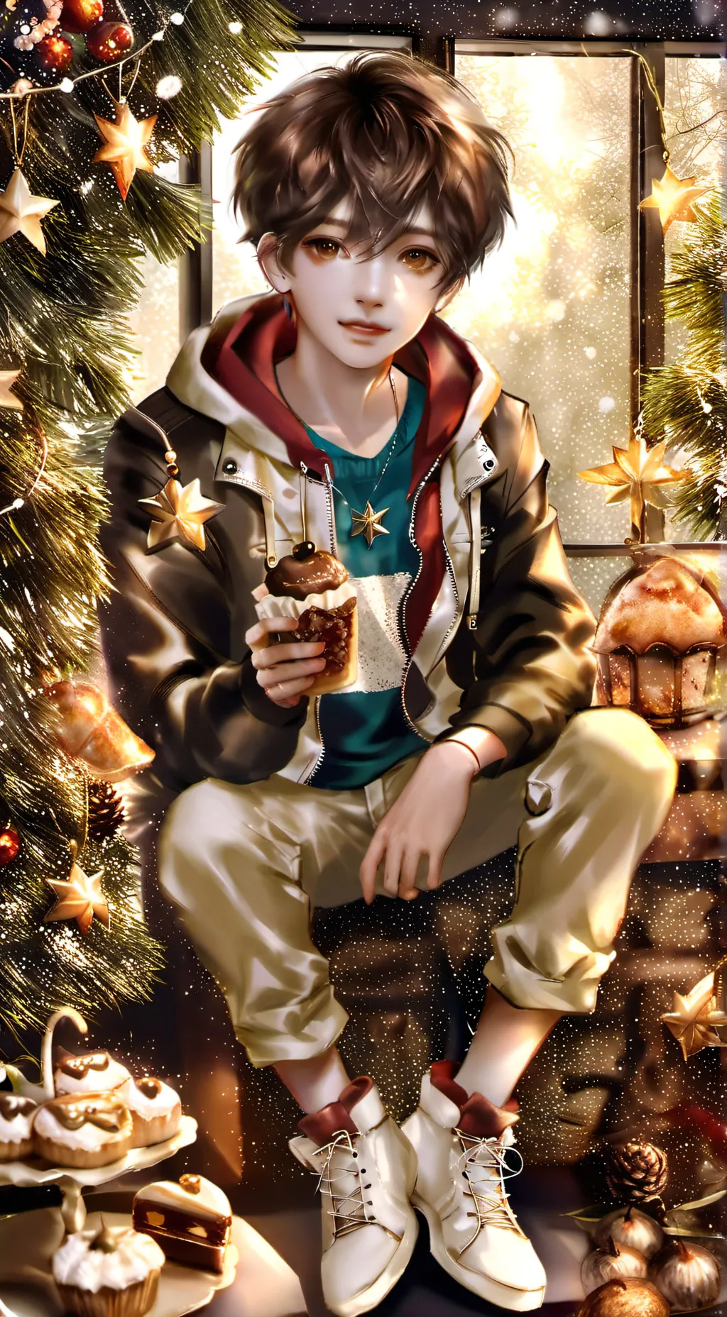 ai character: Werewolf Cosmo background