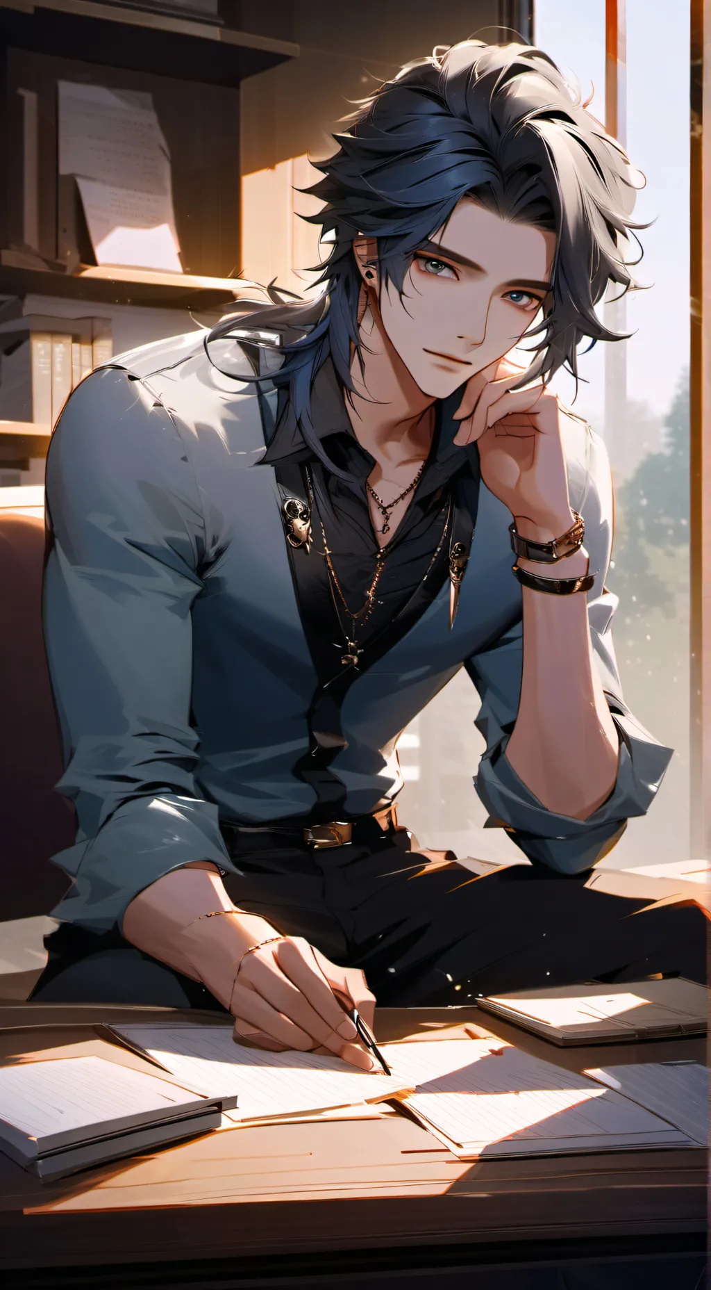 ai character: Jake  background