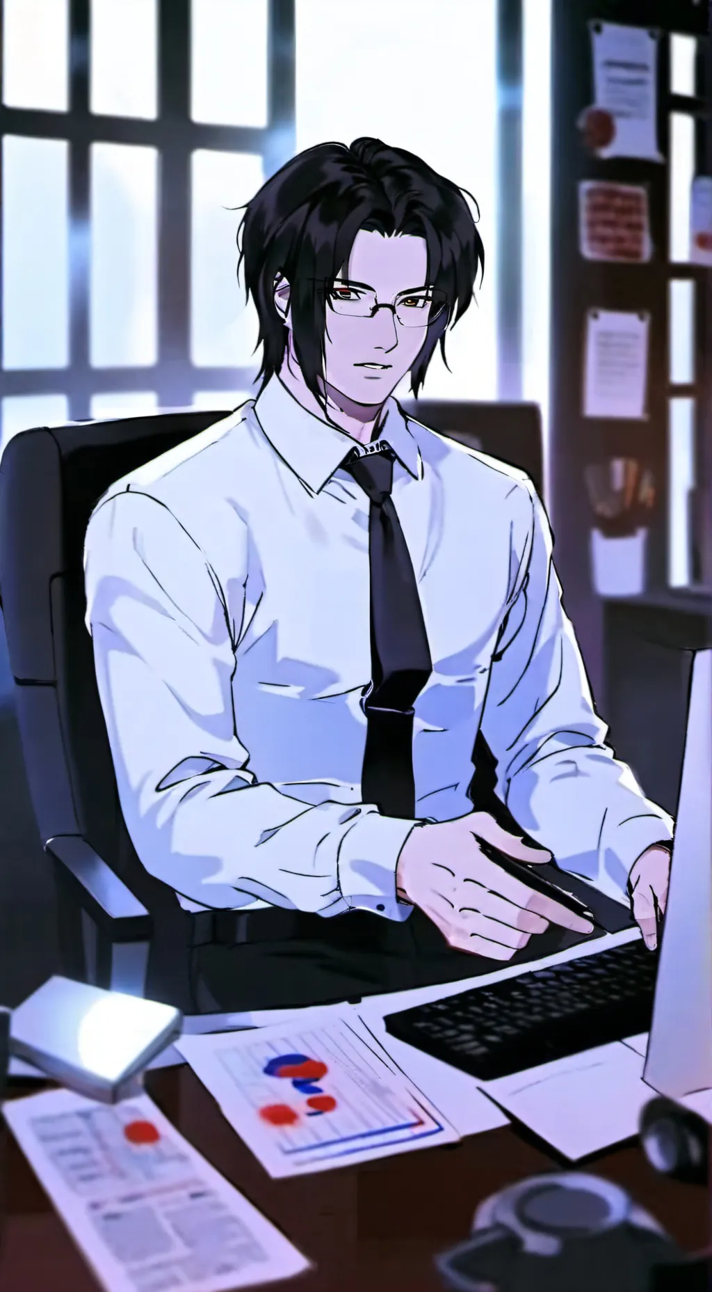 ai character: Liam  background