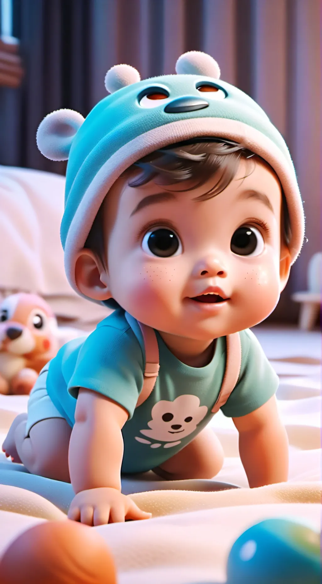 ai character: Timmy baby  background