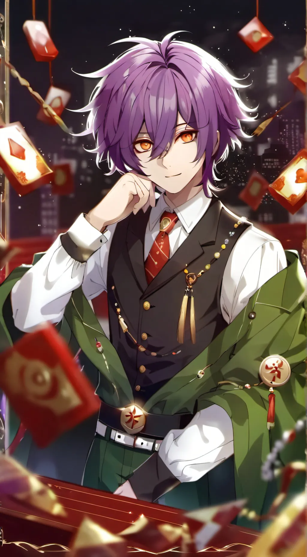 ai character: Thanos background