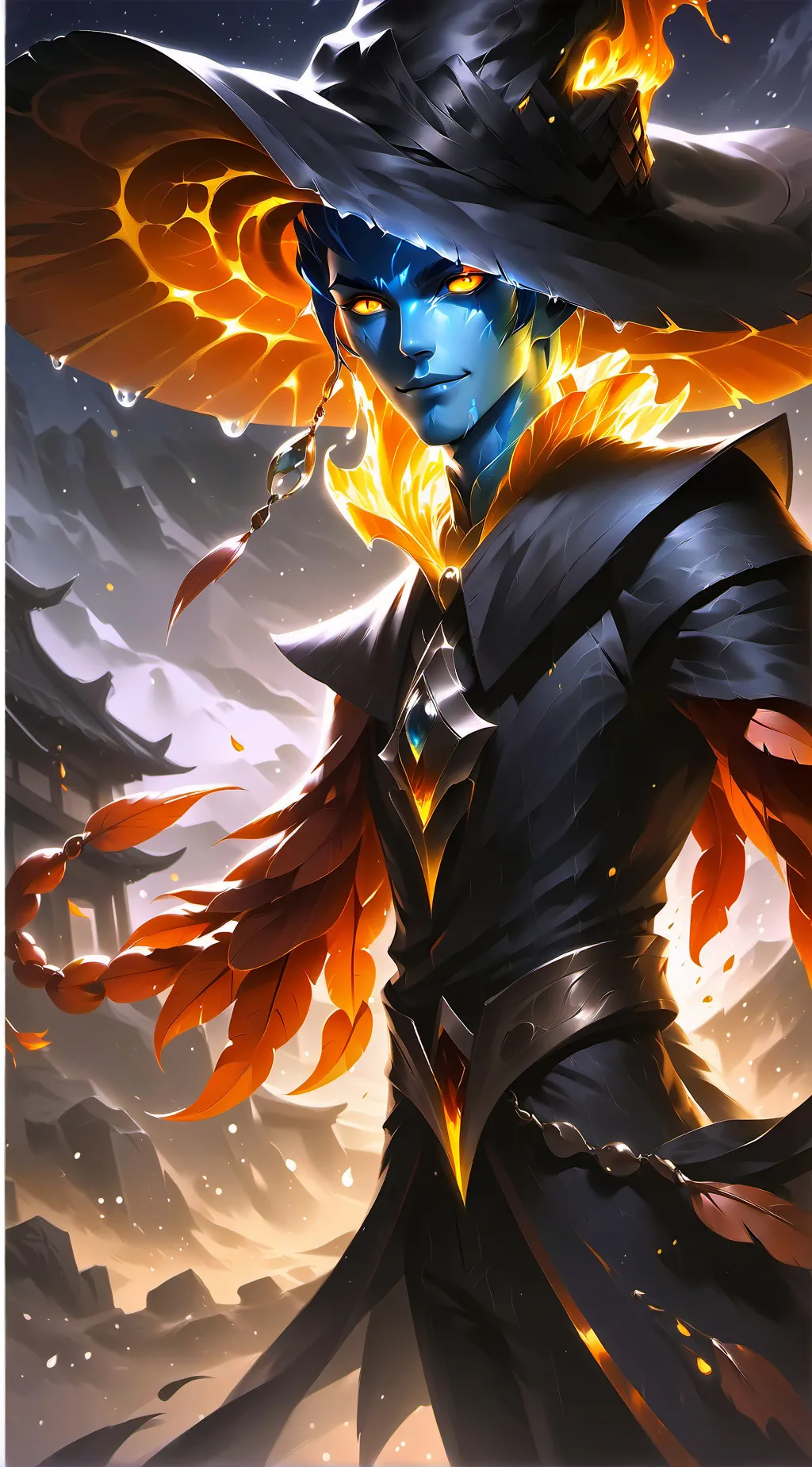 ai character: kpop 👿 hurnters background