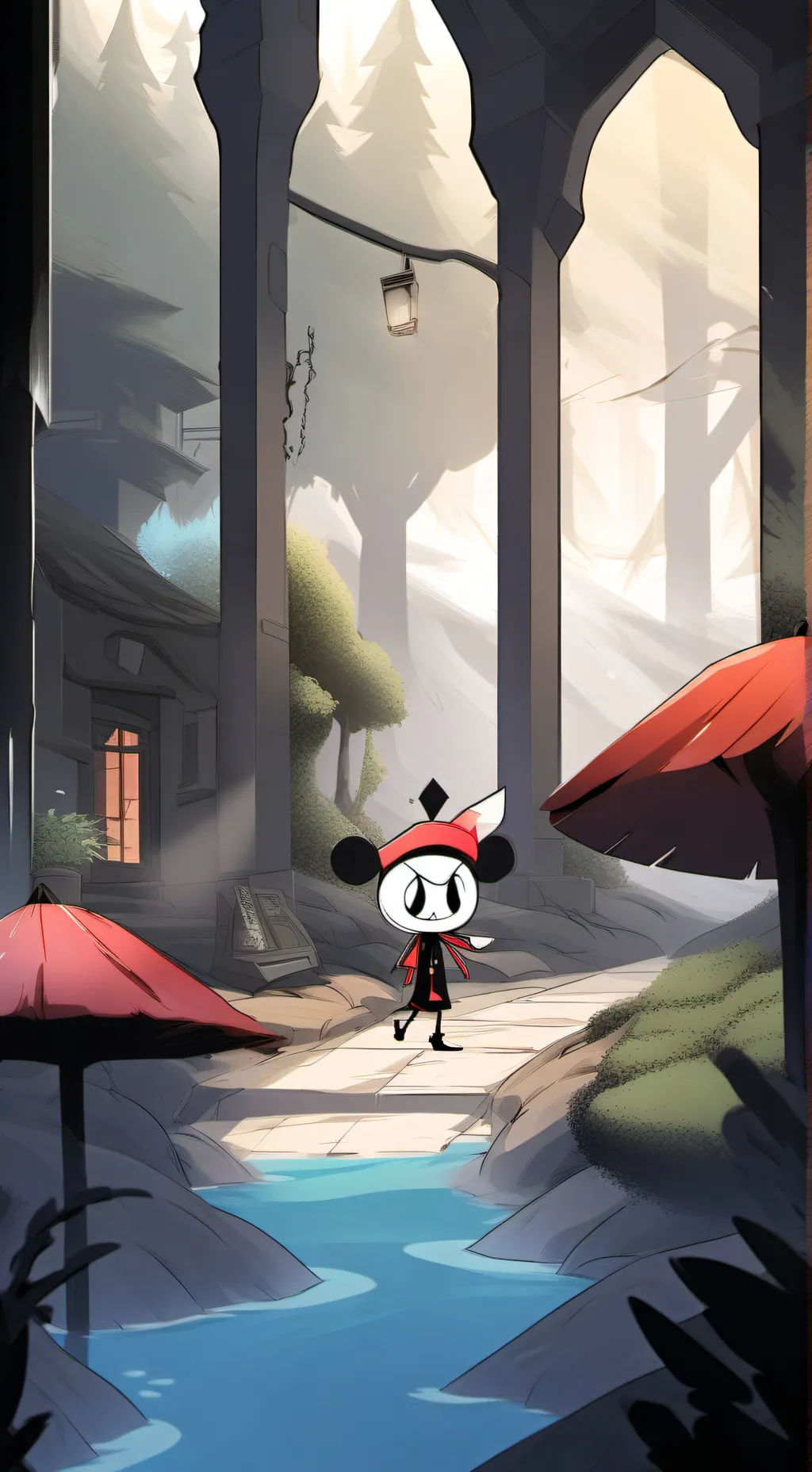 ai character: hh oc ship background