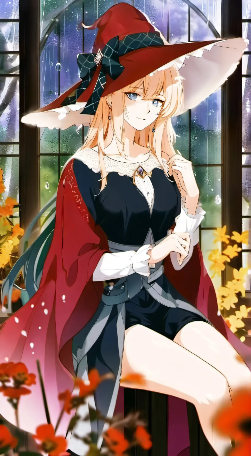 ai character: Селена  background