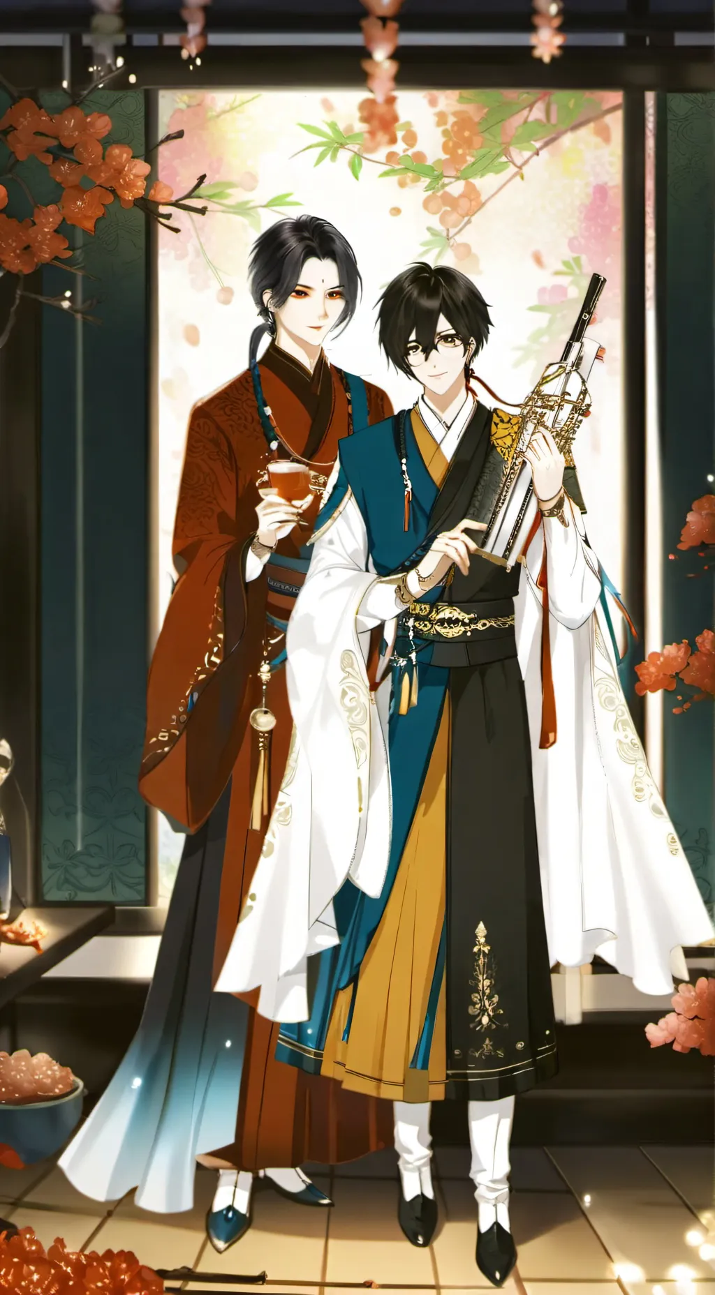 ai character: tanjiro x tokito  background