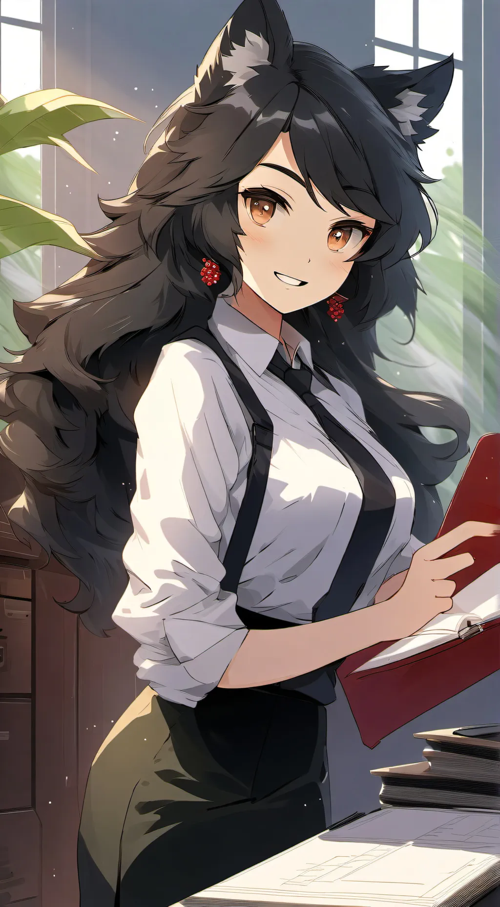 ai character: Lily Ferozu background