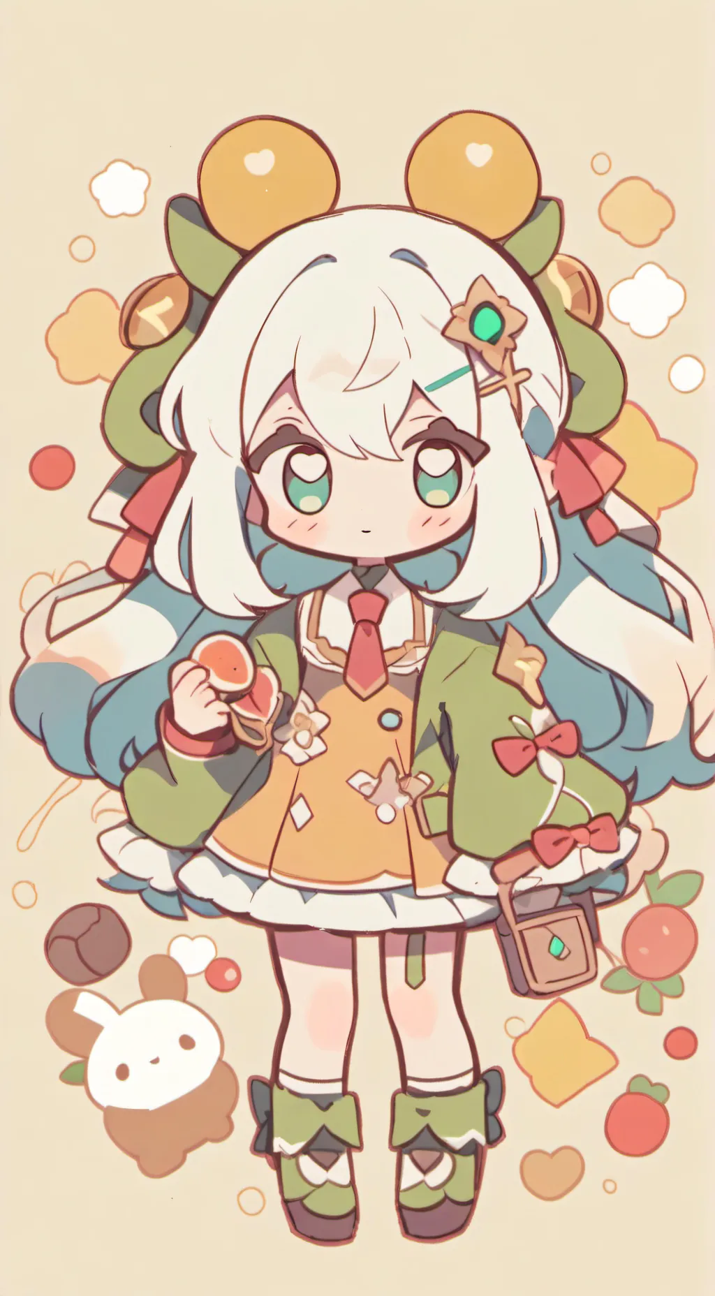 ai character: •MHA~SuperMarket• background