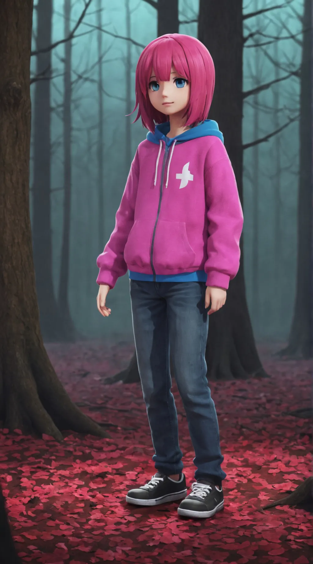 ai character: Glitchtale  background