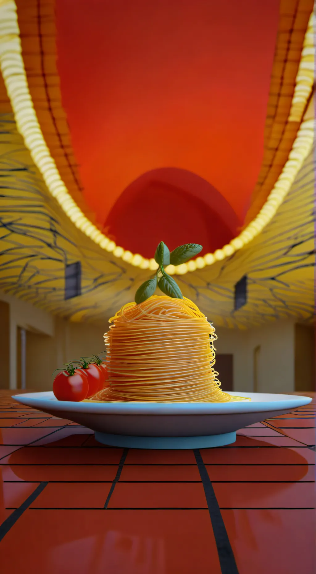 ai character: spaghetti twister background