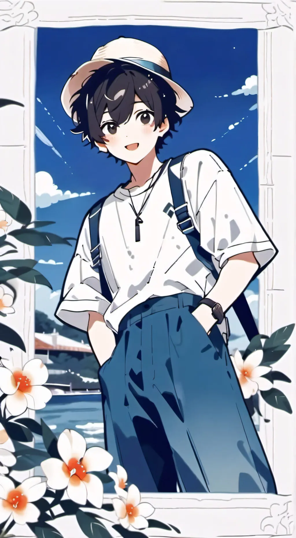 ai character: Sunny background