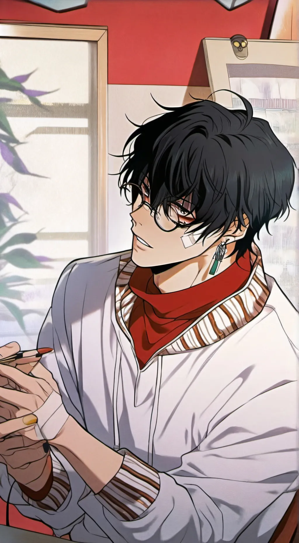 ai character: Caine💋 background