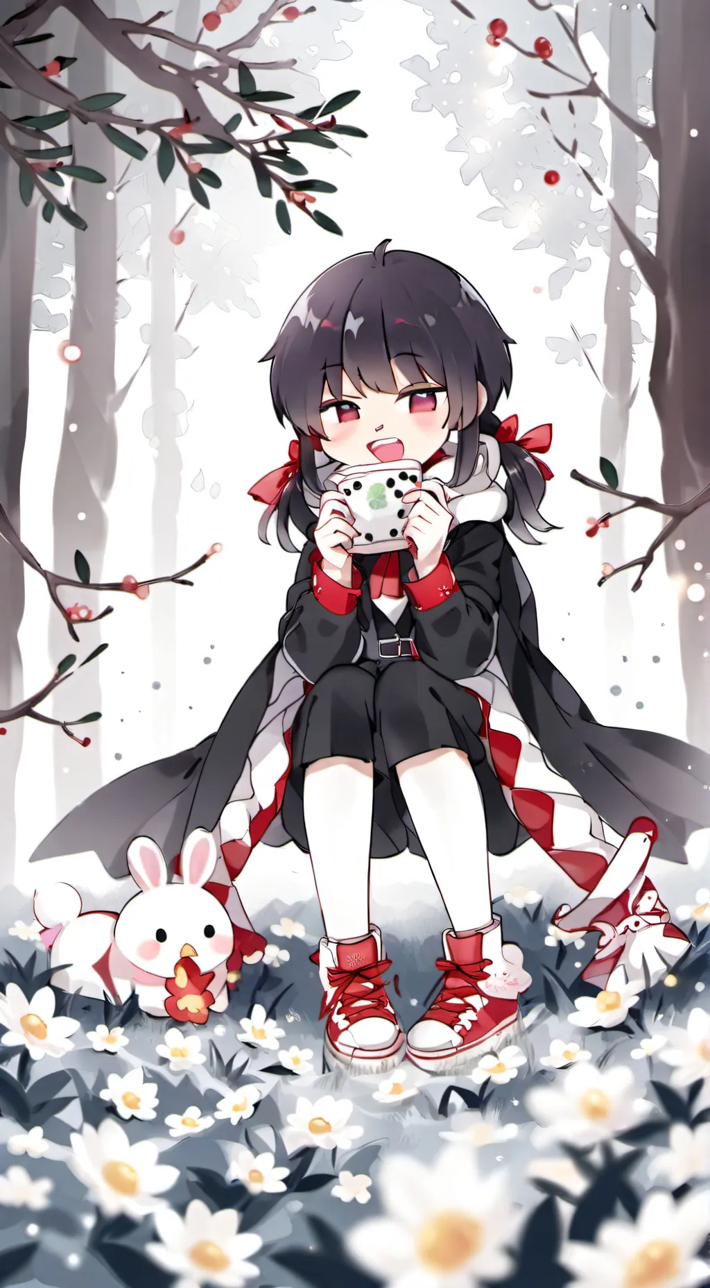 ai character: KNY SISTER OBANAI background