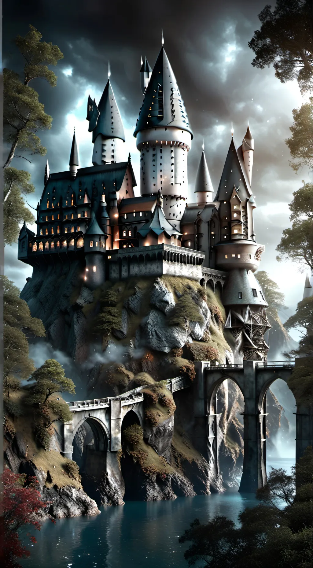 ai character: Slytherin mes hall background