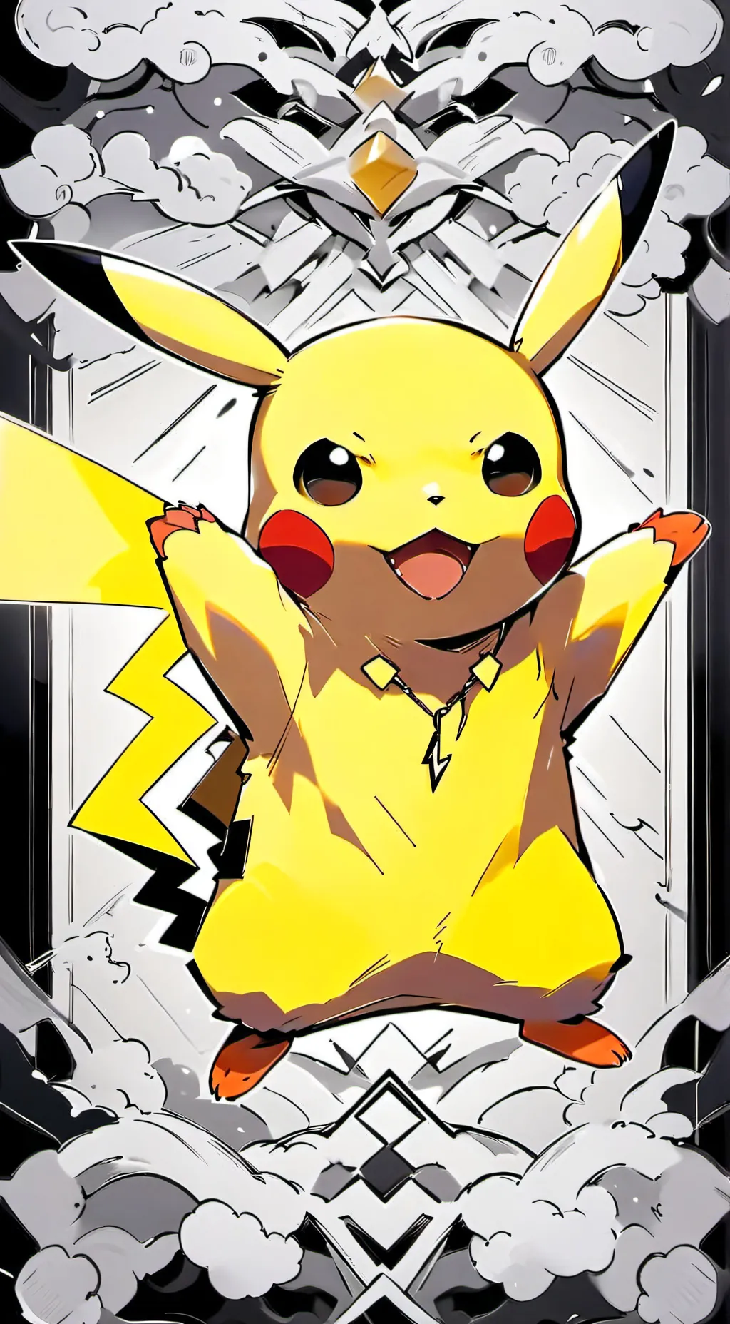 ai character: Pikachu background