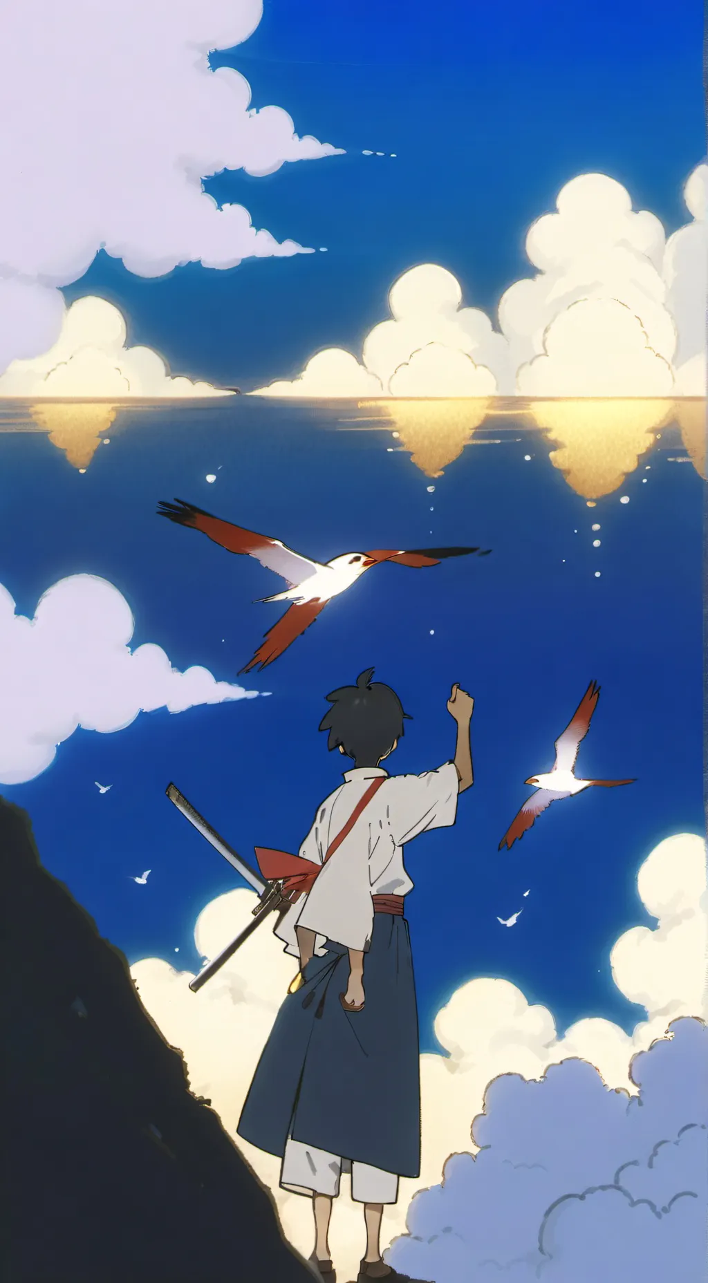 ai character: MHA scary+love background