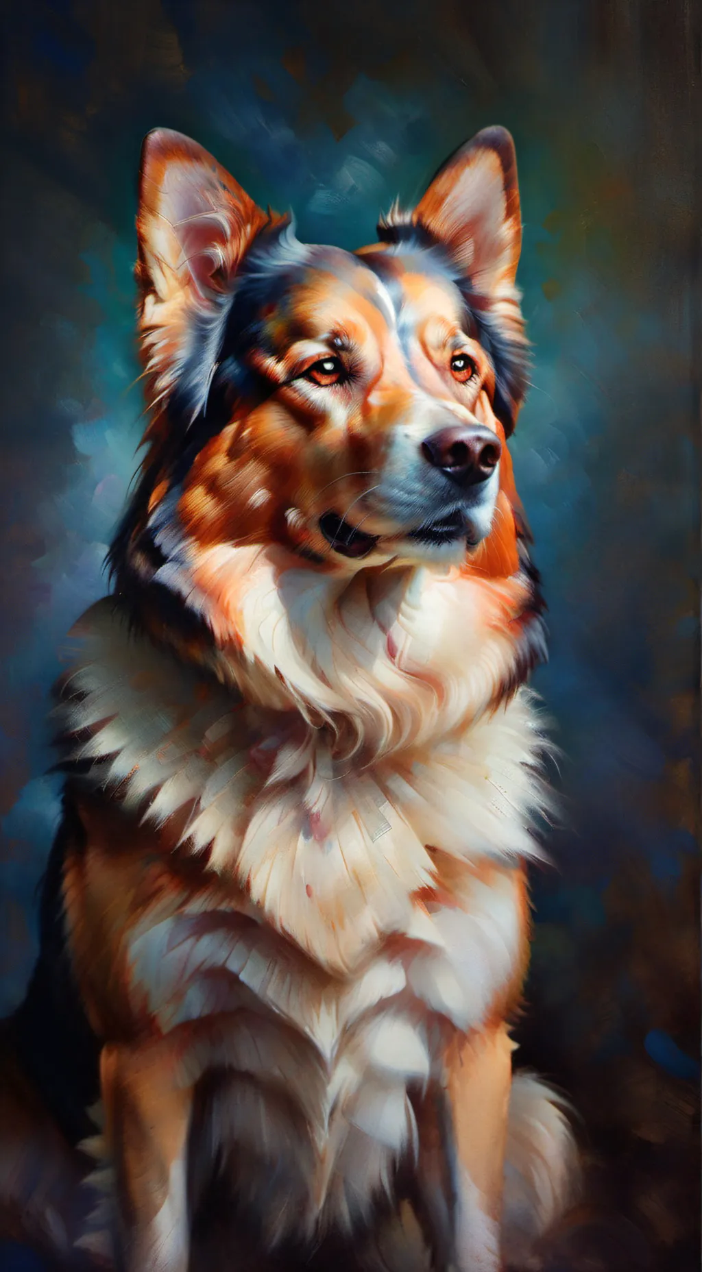 ai character: dog background