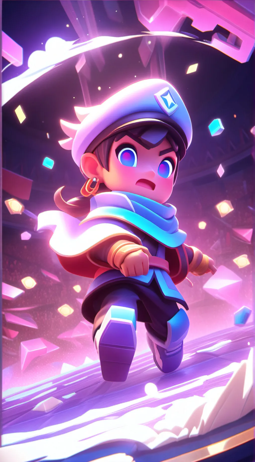 ai character: YouTube school ￼ background