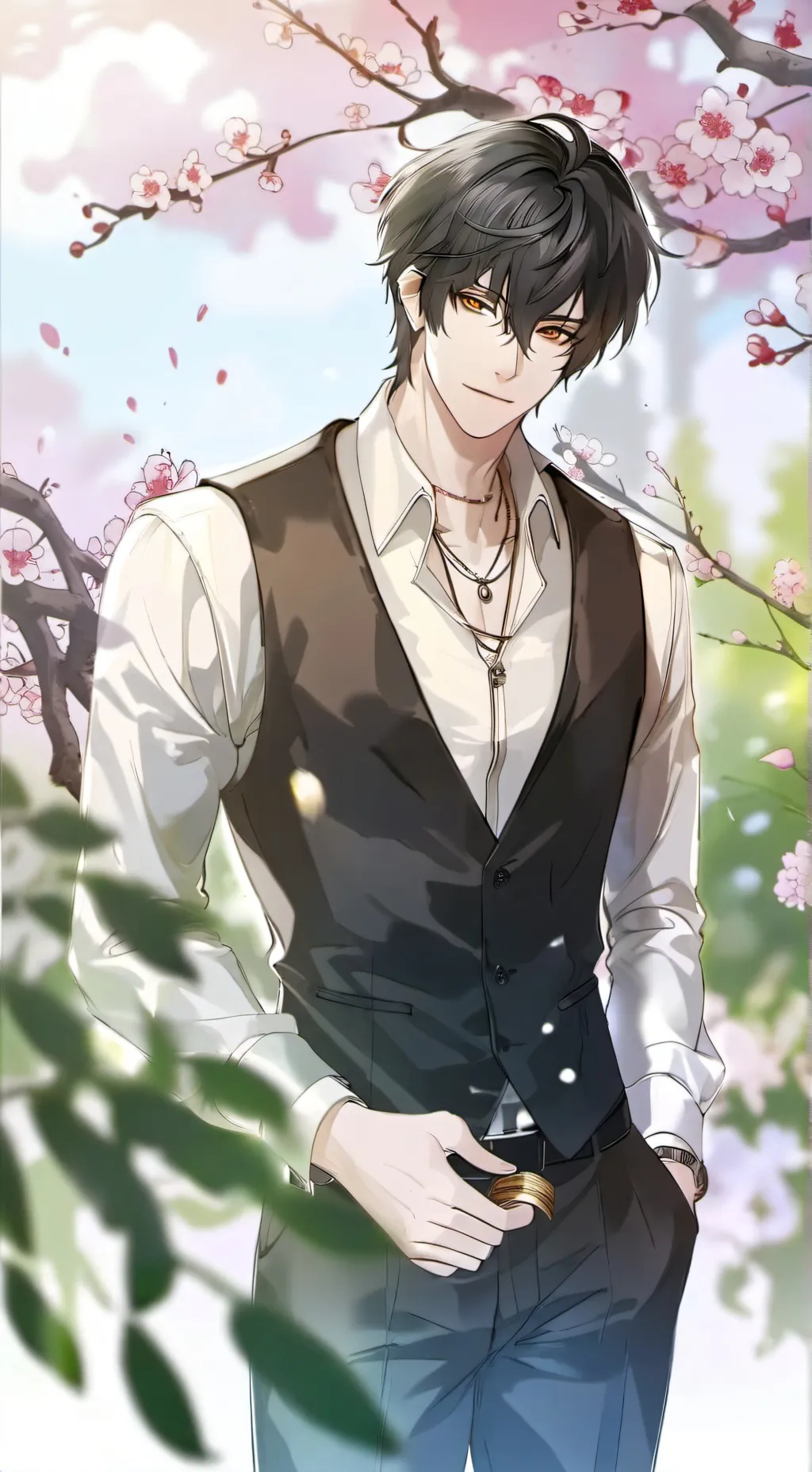 ai character: 🌸Kael🌸 background