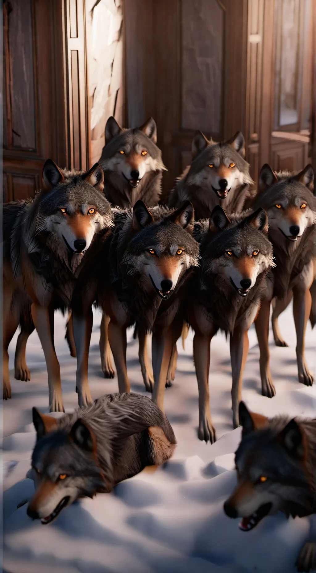 ai character: Killer wolves background