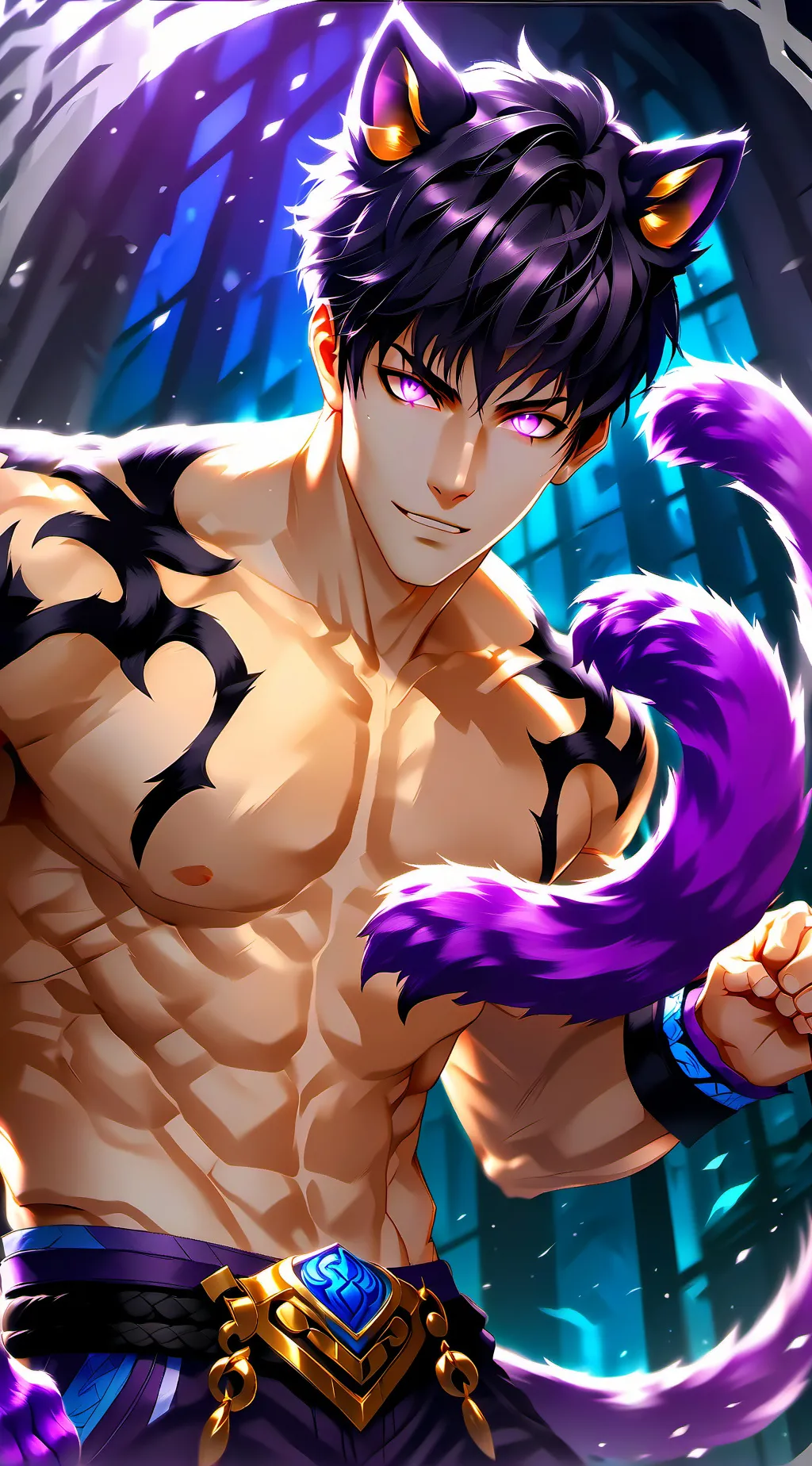 ai character: Mystic Panthera Fu background