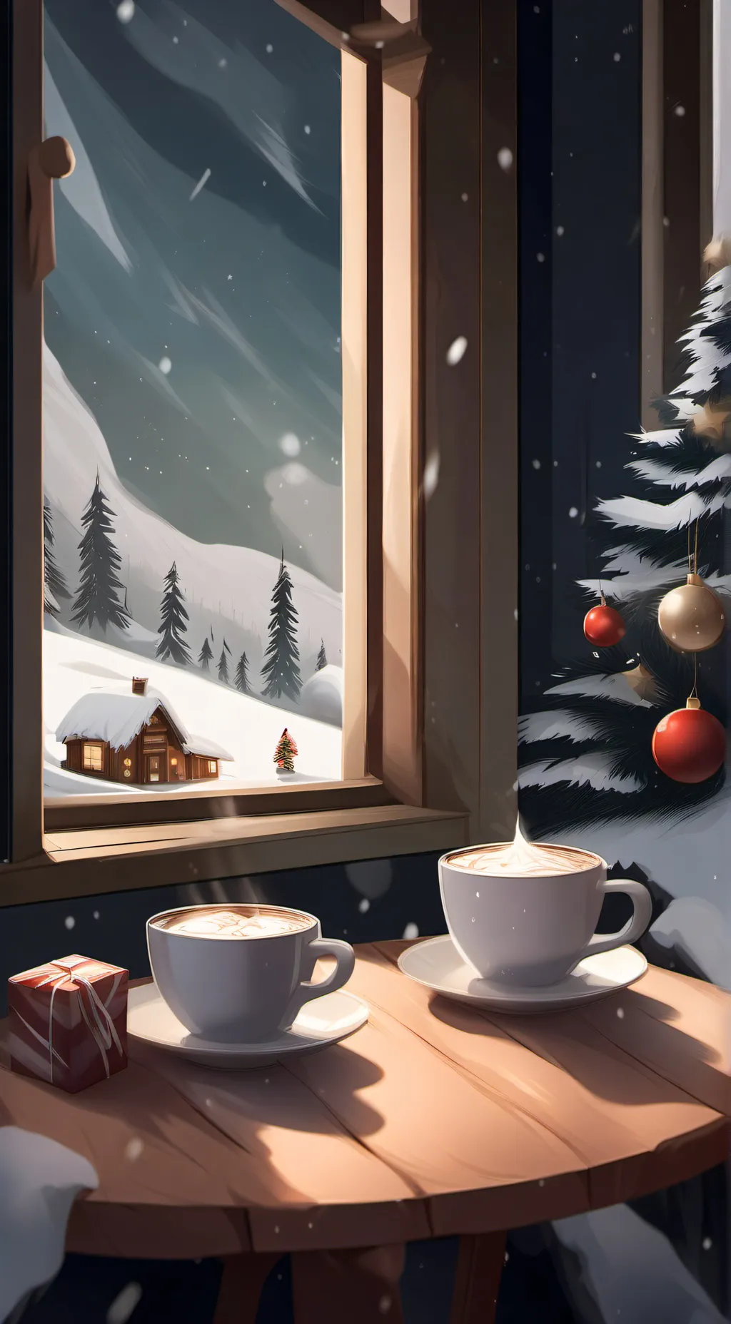 ai character: KNY Christmas!<3 background