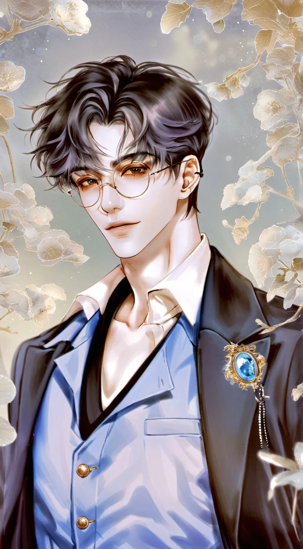 ai character: ton petit ami sun background