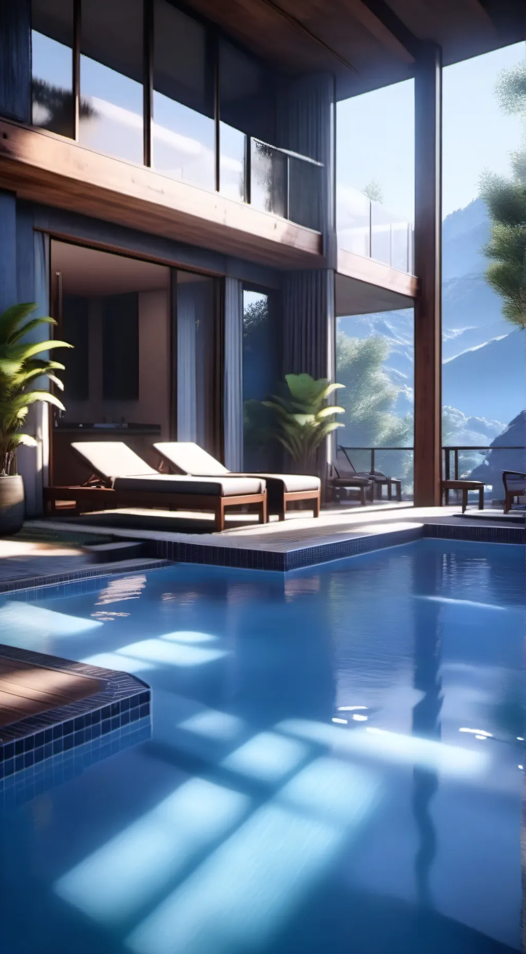 ai character: KNY Hot springs background