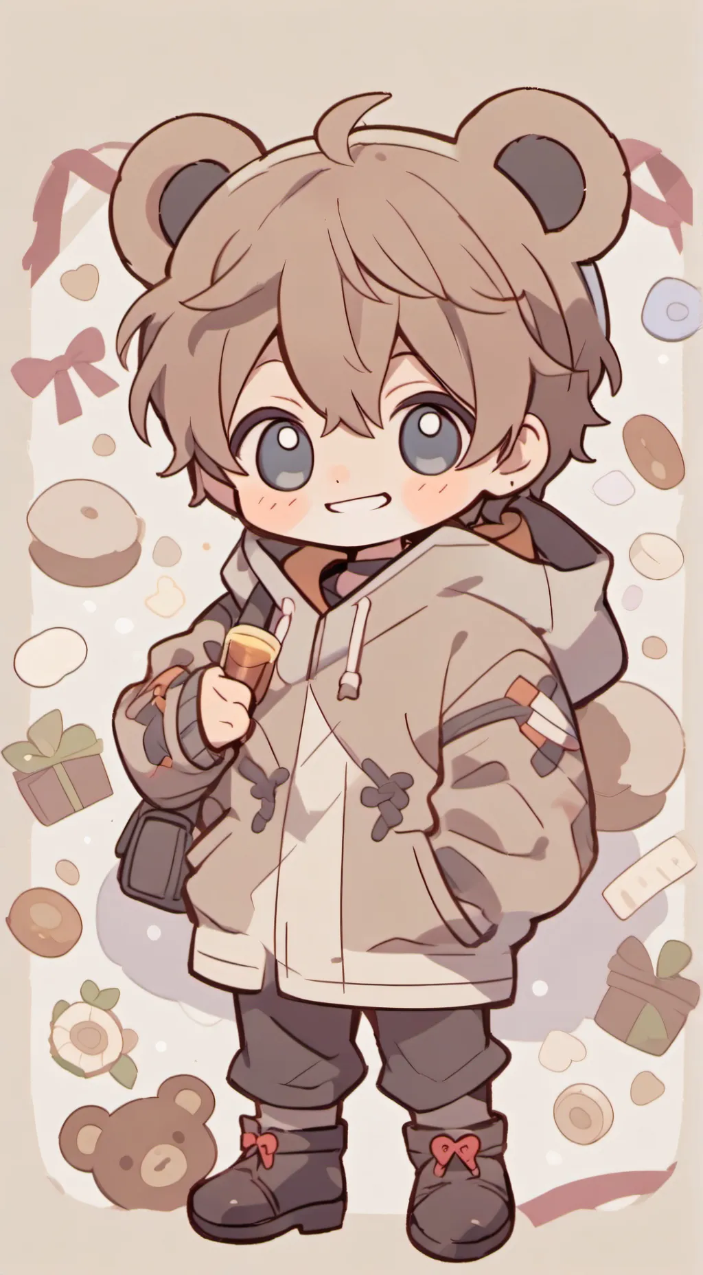 ai character: Beary background