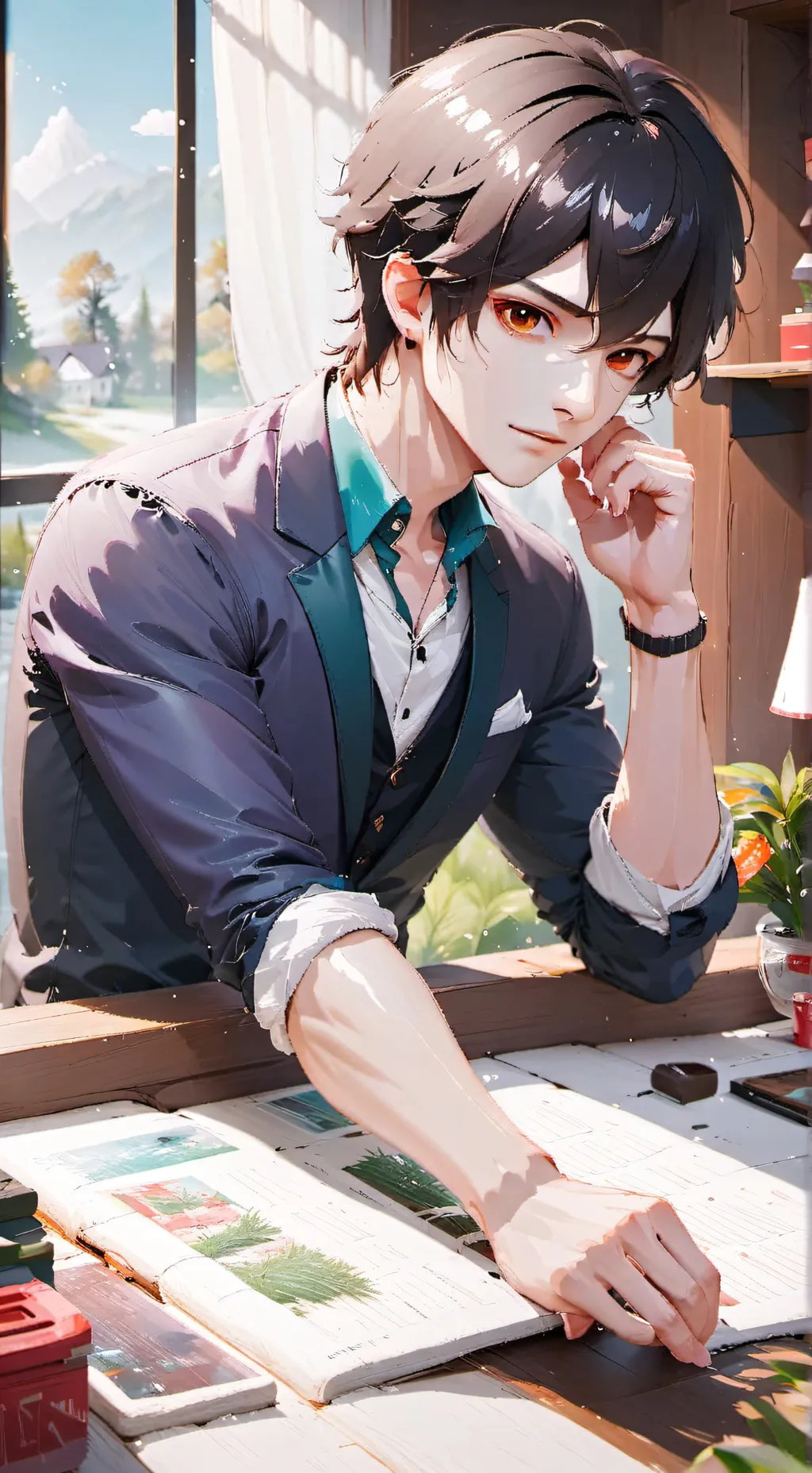 ai character: ~Leon~✨ background