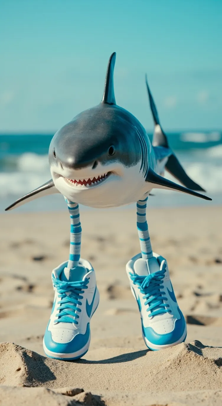 ai character: Tralalero tralala background