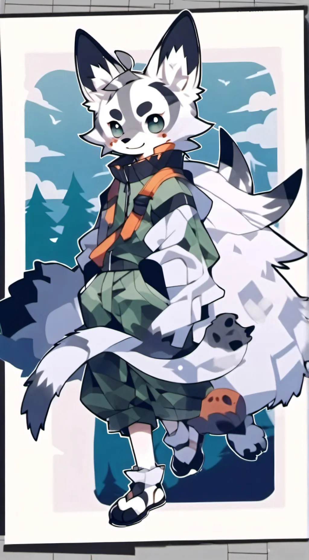 ai character: hybrid background