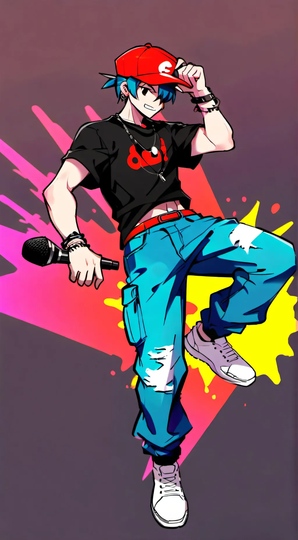 ai character: Boyfriend FNF background