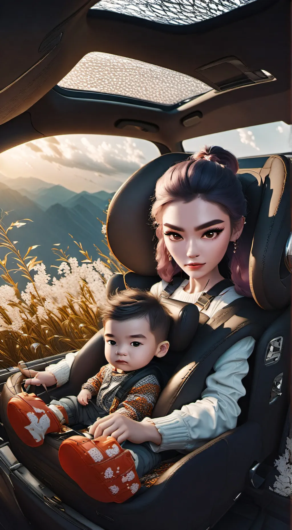 ai character: Mia  background