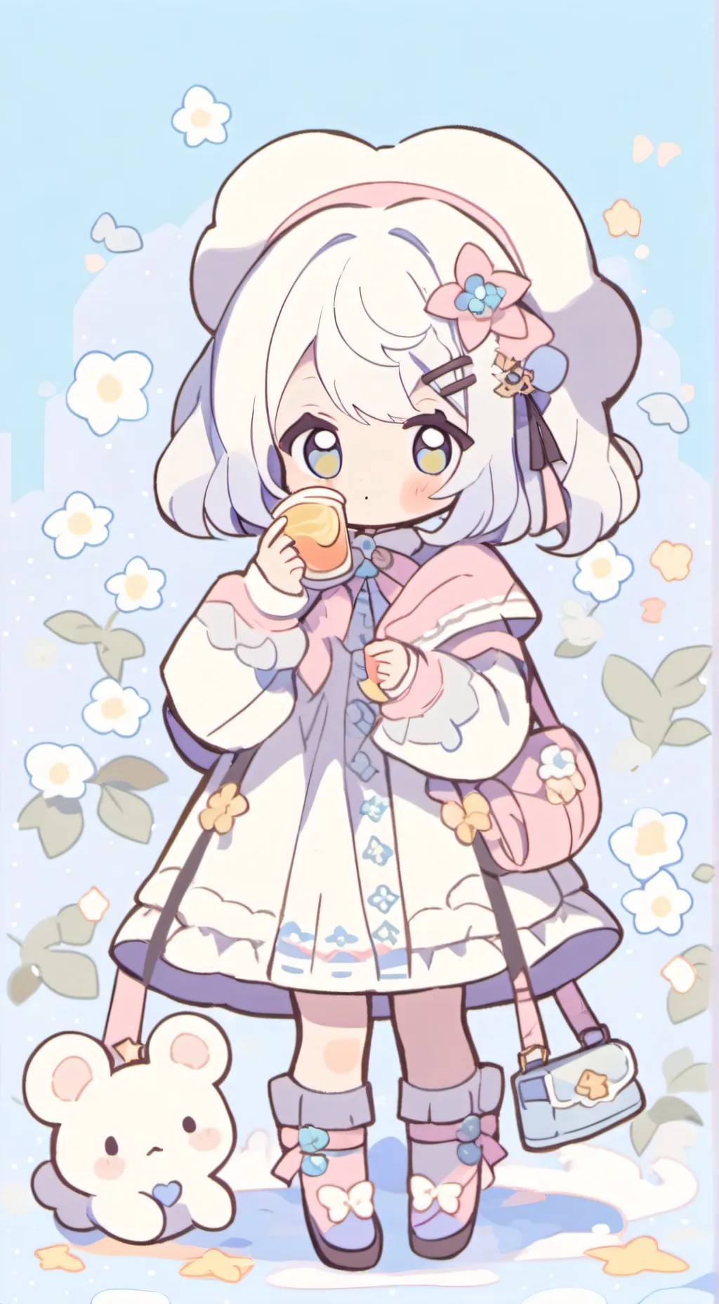 ai character: bébé gros mots 2 background