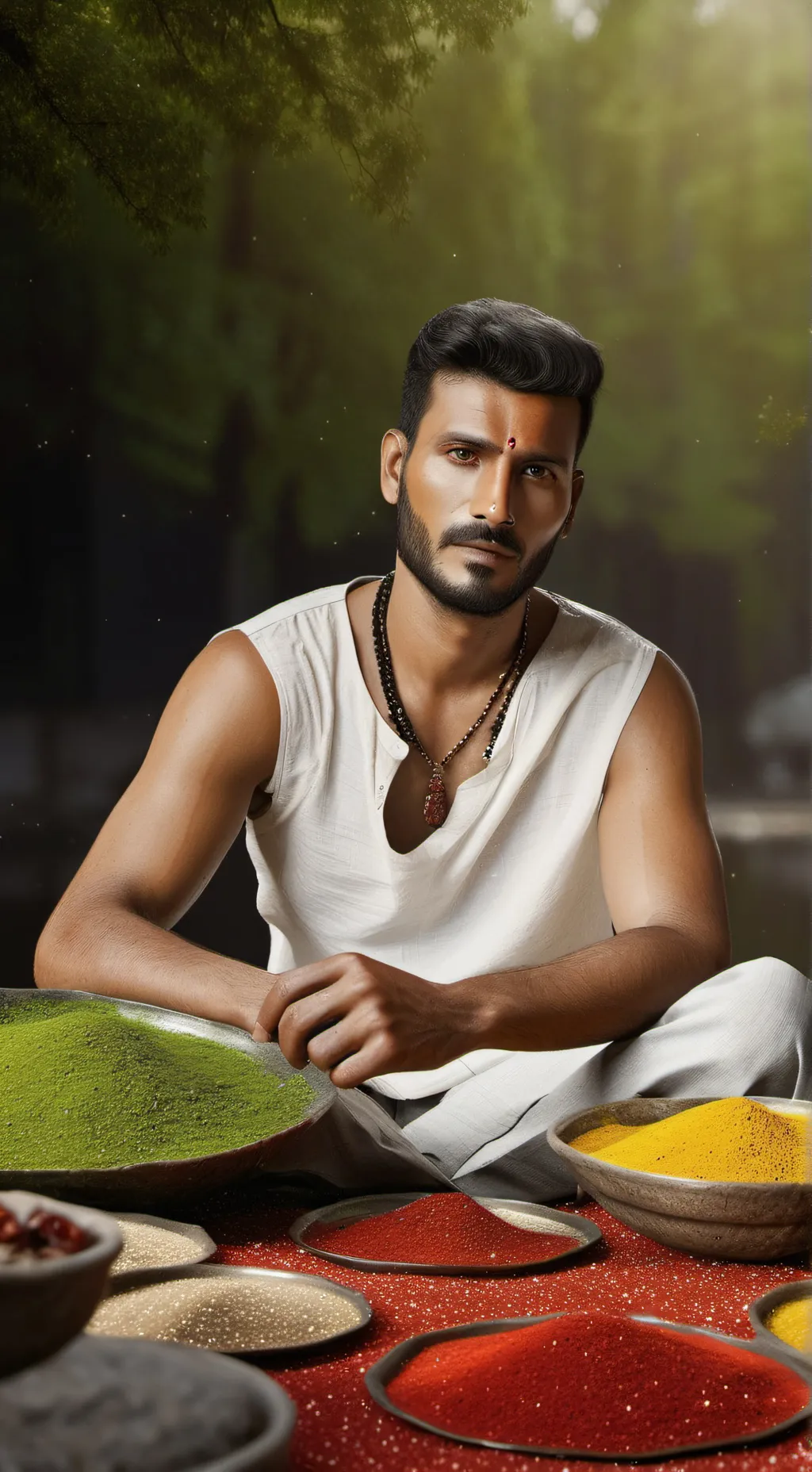 ai character: superhero 😂 background