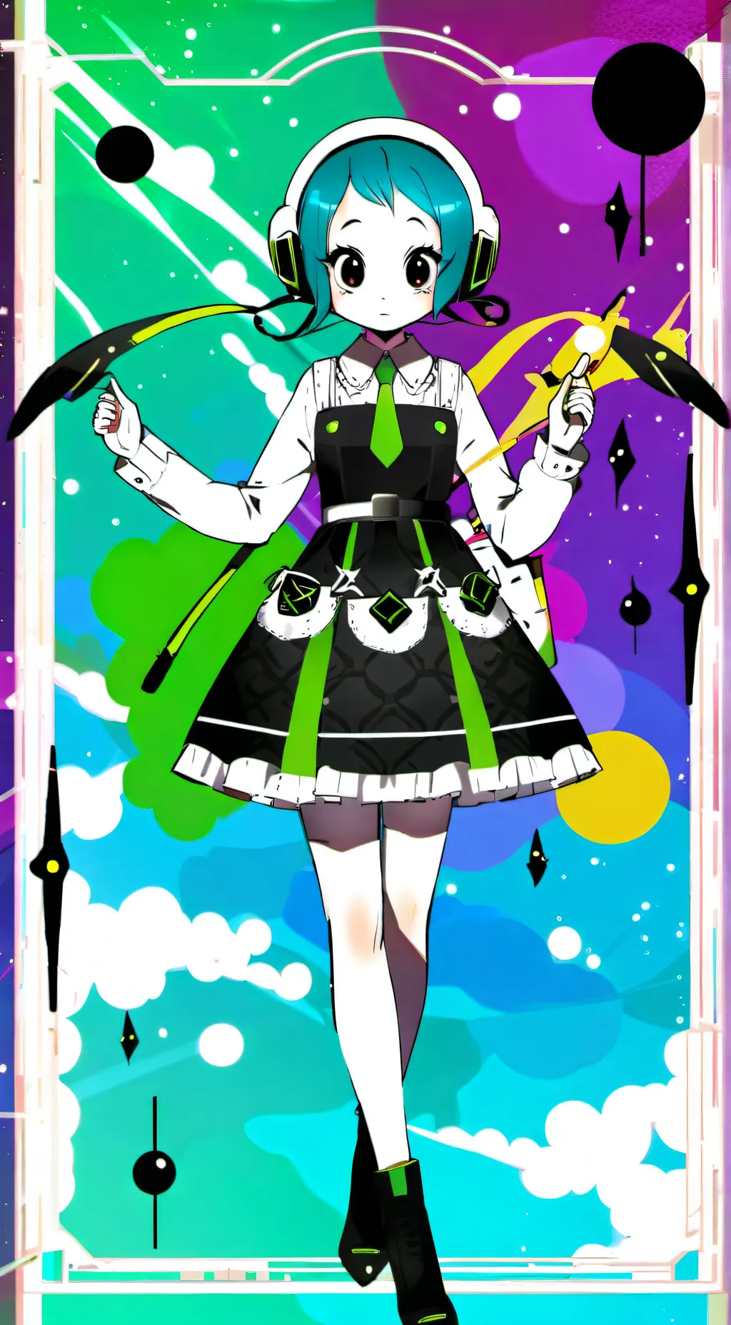 ai character: 1XDoe 🪼🪷🌸🐚💮🐚🌸🪷🪼 background