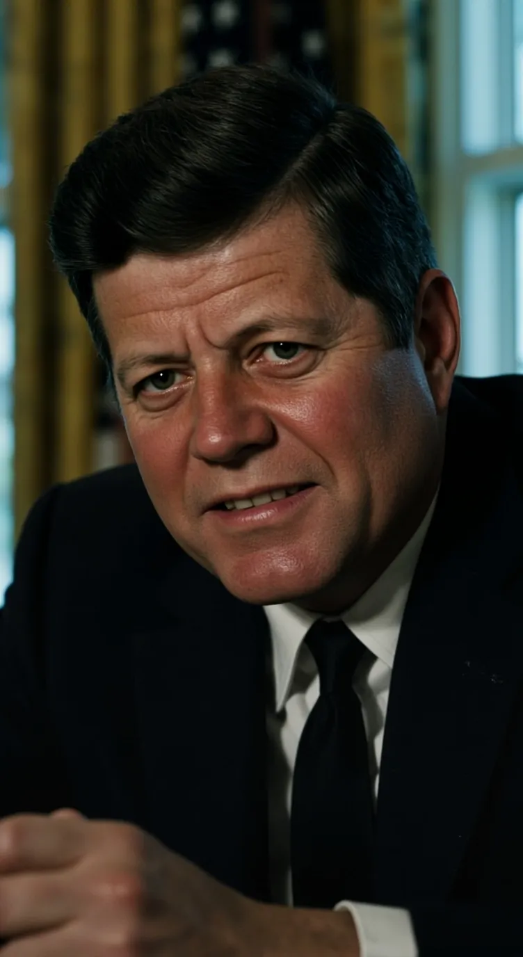 ai character: John F. Kennedy background