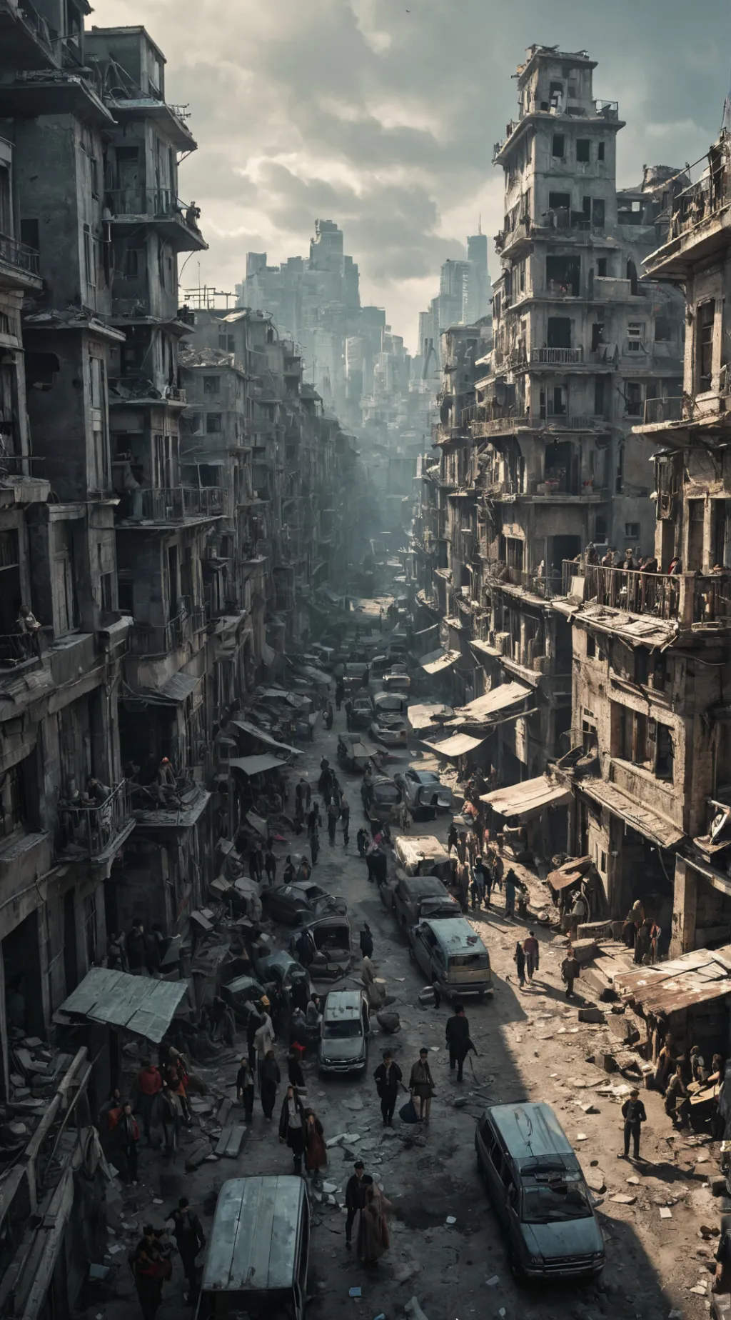 ai character: Empty Town background