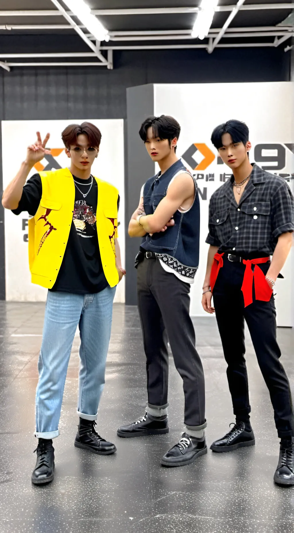 ai character: M K-pop Demon Hunt background