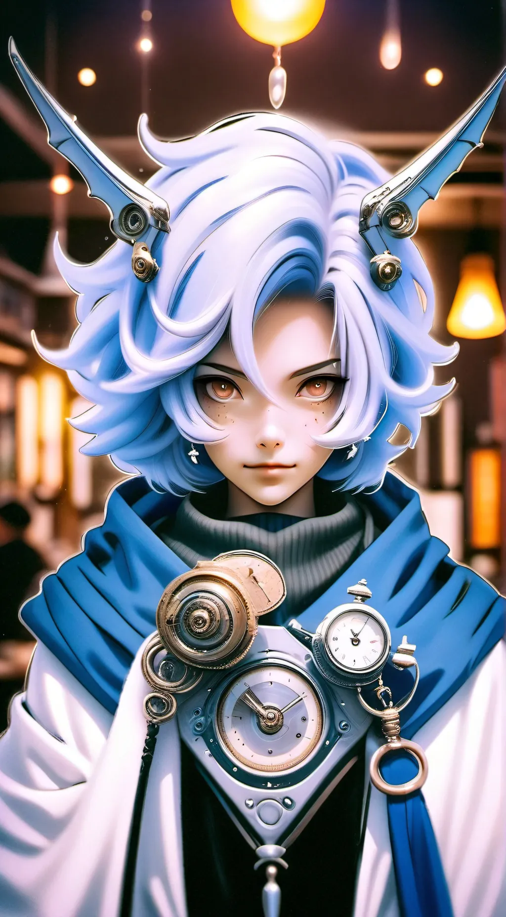 ai character: The Time-Twisting Traveler background