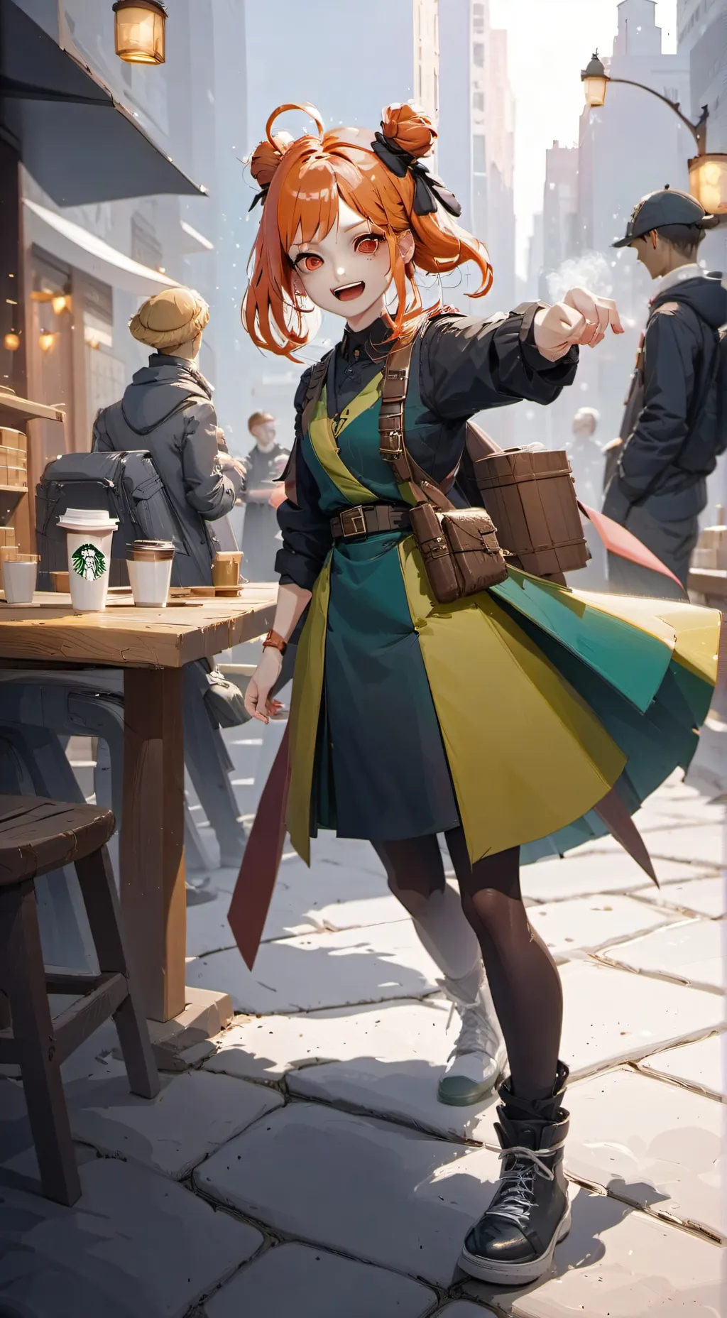 ai character: Starbucks karen background