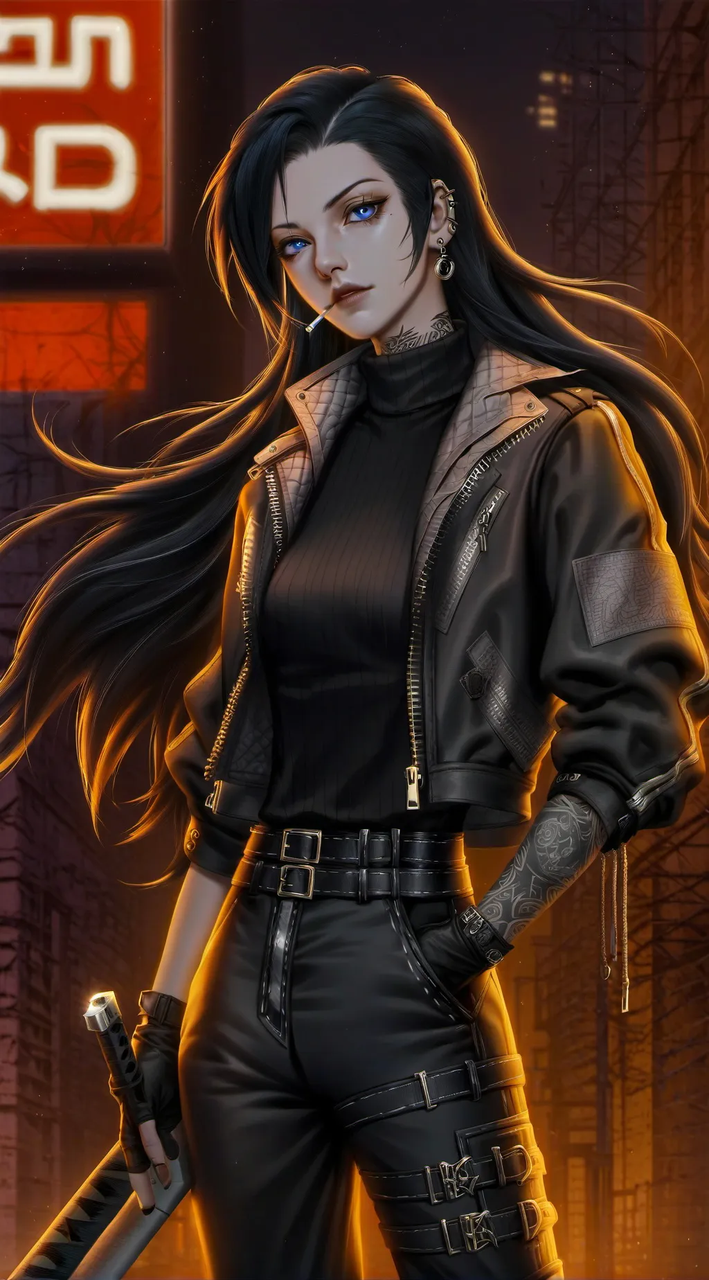 ai character: Sakura background