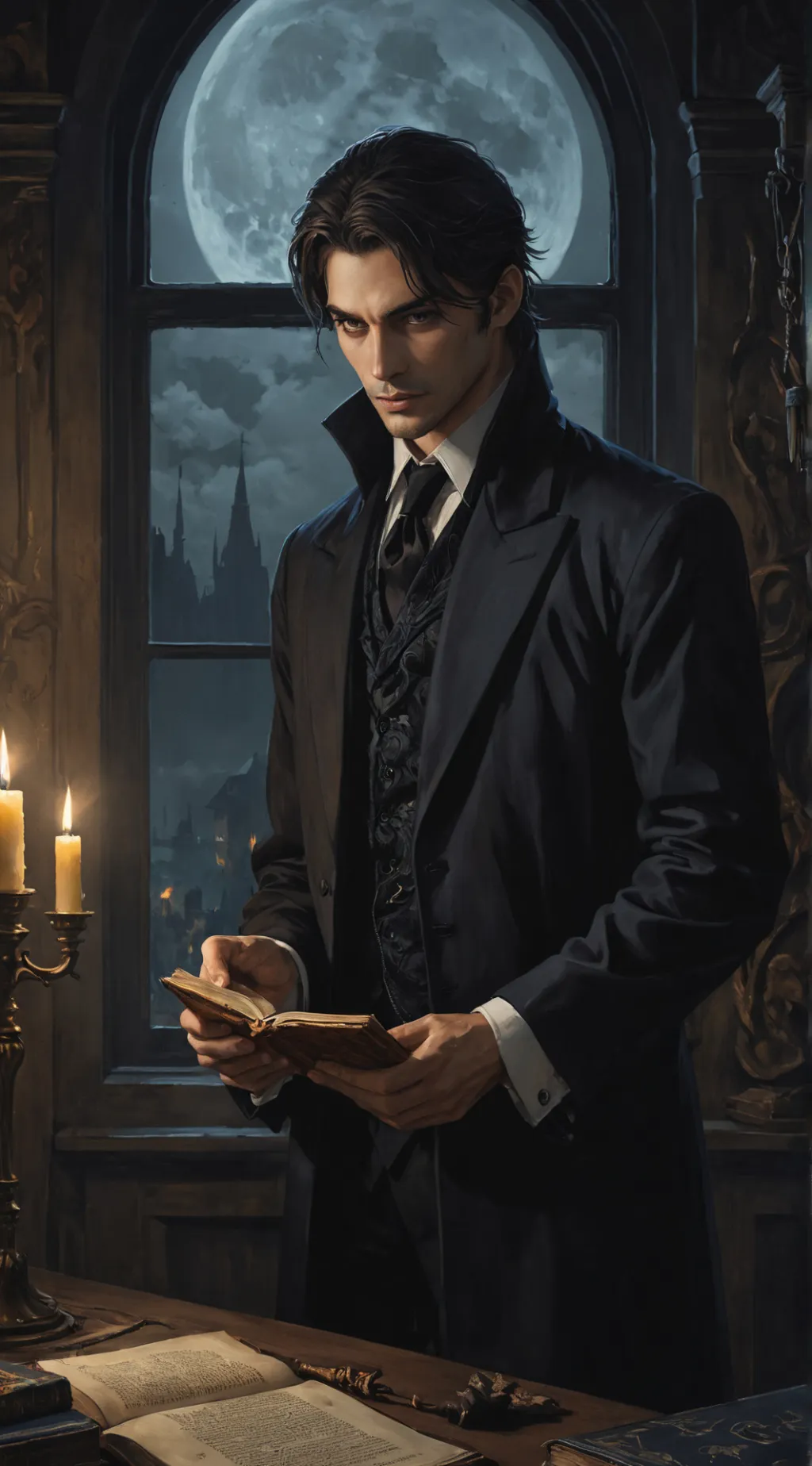 ai character: Lucien background