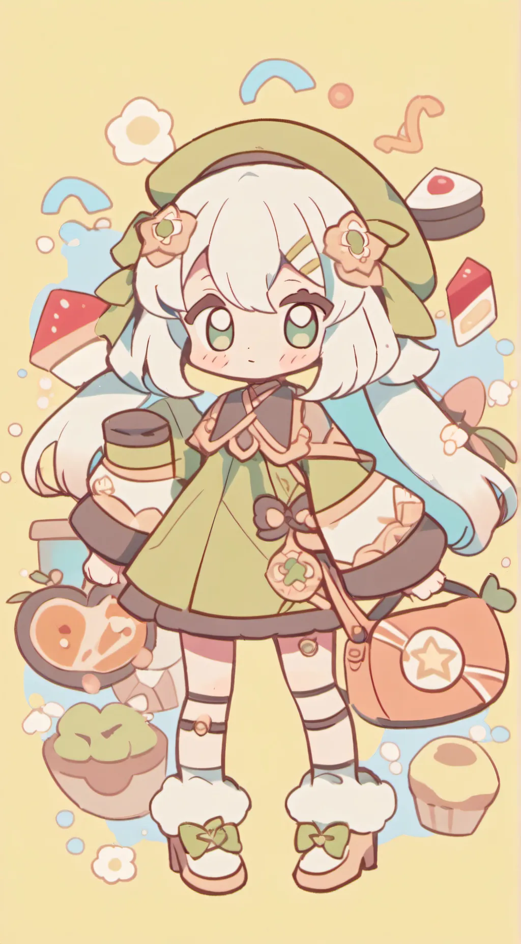 ai character: DANDY SHOP FREE background