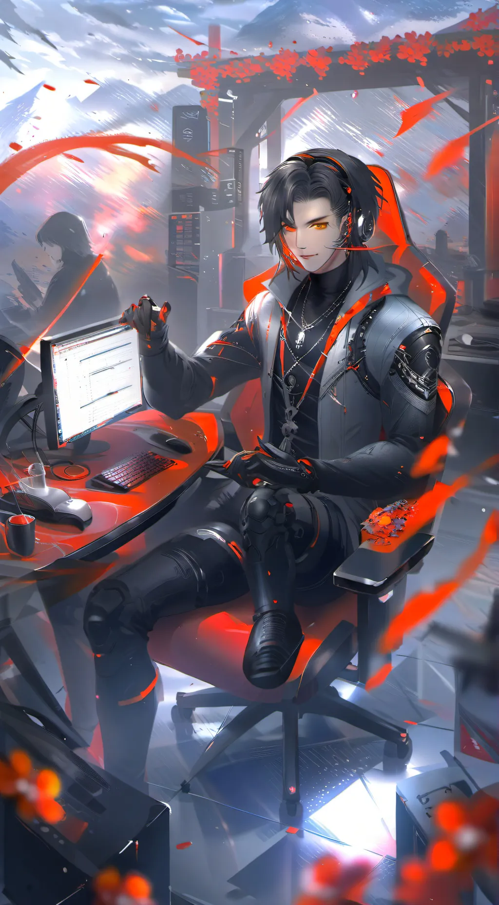 ai character: bfdi plays games! background